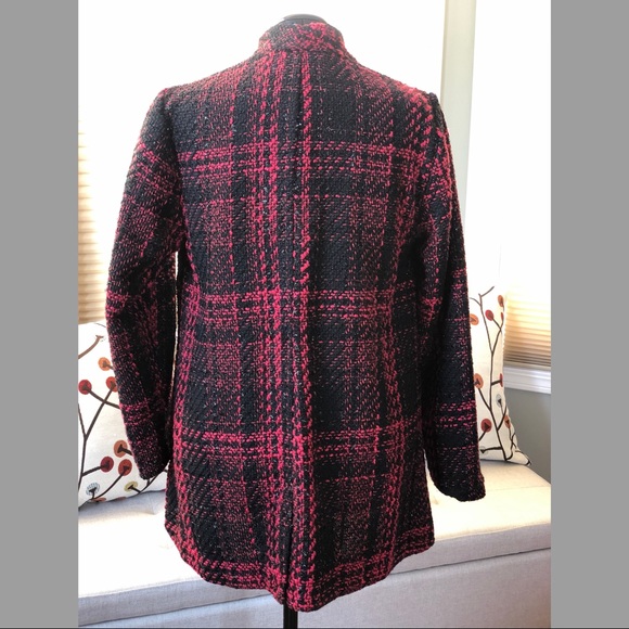 Plaid Shimmer Boucle Jacket - Picture 6 of 7
